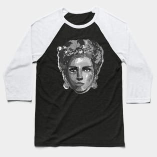 Frida Black and White Baseball T-Shirt